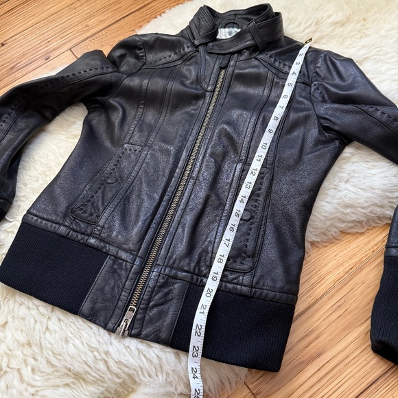 Mackage Leather Jacket Small Black - Picture 6 of 8